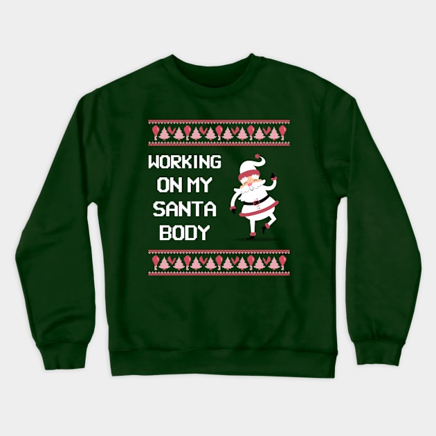 Working on my santa body Crewneck Sweatshirt by ArtsyStone